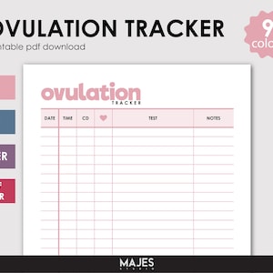 Ovulation Tracker, Pregnancy Tracker, Period Tracker, Ovulation Planner, Ovulation Journal, Pregnancy Journal, Tracker Printable, Ovulation