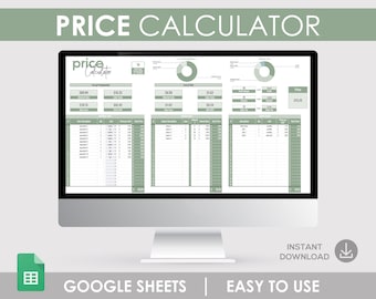 Price Calculator Spreadsheet, Small Business Pricing Template (Google Sheet)