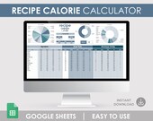 Calorie Counter Sheet: Nutrition Analysis & Macro Calculator | Google Meal Tracker | Dietitian Approved Diet Lo
