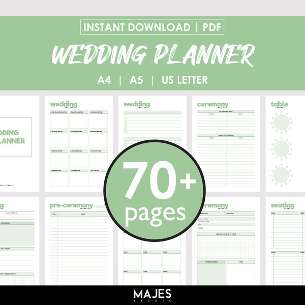 Wedding Planner, Wedding Planning, Wedding Checklist, Wedding Printable, Wedding Kit, Wedding Planner Kit, Wedding Planner Book, Wedding