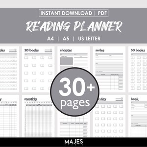 Reading Journal, Reading Tracker, Reading Planner, Reading Log, Book Tracker, Book Review, Book Journal, Book Shelf, Reader Planner