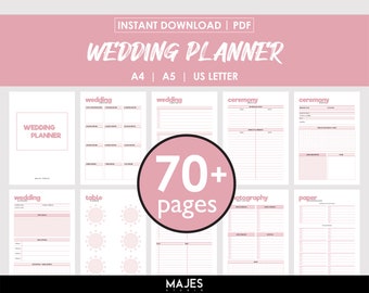 Hochzeitsplaner Template, Checkliste, Timeline (Digitaler Download)