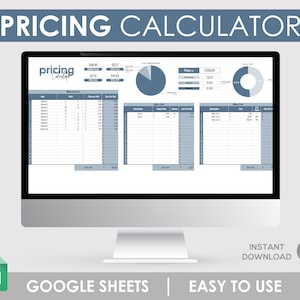 Calculateur de prix, Tarification des produits, Petite entreprise, Calculateur de bénéfices, Modèle de tarification, Calculateur de prix Tableur de tarifs - Guide de tarification