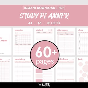Planer studencki, planer nauki, planer college&#39;u, planer akademicki, planer projektu, planer produktywności, planer uniwersytecki, planer egzaminów