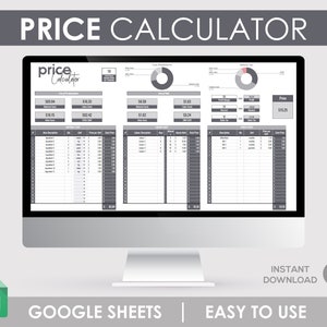Profit Calculator, Small Business, Pricing Guide, Business Template, Price Calculator, Handmade Products, Business Spreadsheet Google Sheets