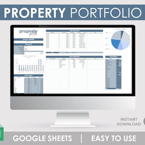 Landlord Management Tracker: Google Sheet Template | Property & Tenant Organizer | Rental Income Monitor