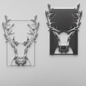 Deer Head SVG / Deer Head Silhouette Cut File / Deer Head / Deer SVG / Deer Clipart / Deers SVG / Hunting svg files / T-shirt