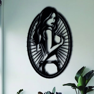 Sexy Frauen, Sexy Frau Silhouette, Metall Wandkunst, Mädchen SVG, erotische Silhouette, Sexy Ladie Wanddekor | Laser Cut Datei - SVG/Eps/Ai/Png/Dxf