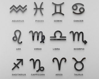 Astrologie Bunde SVG, Tiere Schneidedatei für Laser, dxf für Plasma, Astrologie cnc Datei Wanddekor, svg für Cricut.
