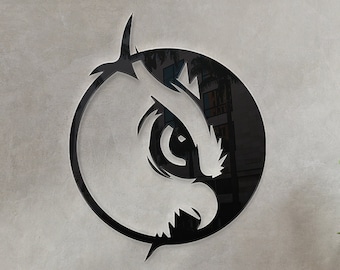 Eagle Eye Dxf File. Wall decoration Svg File. Laser cut files