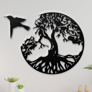 Tree Of Life dxf, Tree of Life Sign with Birds dxf svg, Svg, Ai, Png files, Laser Cut, Plasma Cut, Router, Cricut, Vector Files, Metal art.