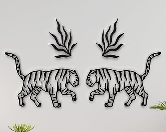 Tiger Svg, Tiger Png, Metal wall art, Home decor ,Tiger dxf, Silhouette, Cut ile for Clipart, Instant Download, Digital Download, Laser cut.