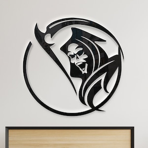 Grim Reaper Dxf File. Wall decoration Svg File. Laser cut files