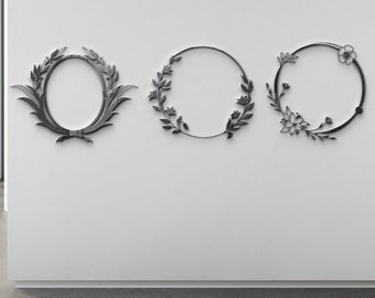 Decorative Oval frame svg, circle frame, frame svg bundle, oval frame, Mirror frame svg/ cut file/cricut/silhouette