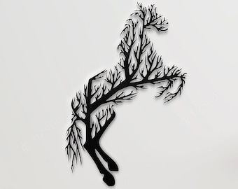 Horse wall art svg,dxf, EPS,AI and PDF files.plasma cut file,wall art dxf,laser cut files,Glowforge files, Metal wall art, Horse panel svg