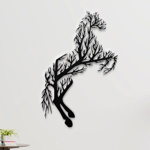 Horse wall art svg,dxf, EPS,AI and PDF files.plasma cut file,wall art dxf,laser cut files,Glowforge files, Metal wall art, Horse panel svg