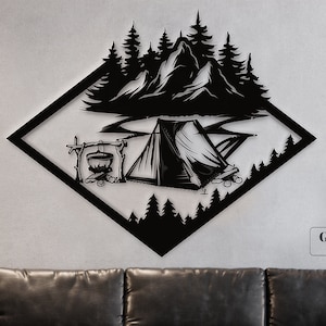 Adventure, Mountain, Hunting, Nature Rustic, Camping Clipart Clip Art DXF.SVG,Vector AI Design Element Digital Download