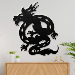 Dragon Svg, Dxf, Png, Dragon Metal wall art, Dragon Wall Art, Dragon Decal, Cool Dragon, Wall Decor, Digital File, Cricut, Stencil Laser cut