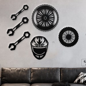 Motorcycle Helmet Dxf File. Wall decoration Svg File. Laser cut files..