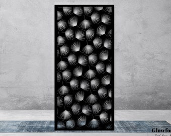 Leaf Decorative Panels Ornamental Art panels  dxf cdr Interior partitions Plasma cut Laser cut Curtain between rooms
