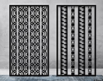 Ornamental Art Panels. Pattern Decorative Panels dxf, cdr. Interior partitions. Plasma cut. Room divider. Laser cut. Curtain between rooms.