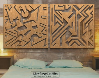 Geometric Wood wall art, Wood wall art, reclaimed wood wall art, wood wall art geometric, dxf,svg,cdr,ai cut files