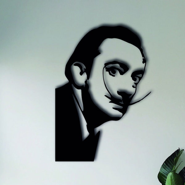 Salvador Dali Metal wall art Dxf - Svg File For Cricut - Digital Prints - Cut File For Cricut - Svg Png Dxf Eps Pdf - Instant Download