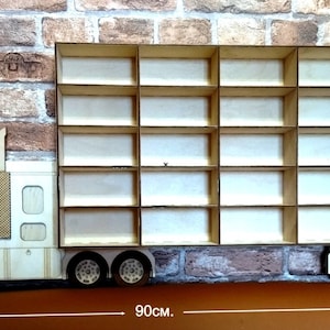 Lasergesneden Hot Wheels speelgoedauto opslag display plank 4 mm DXF. SVG.CDR-bestand