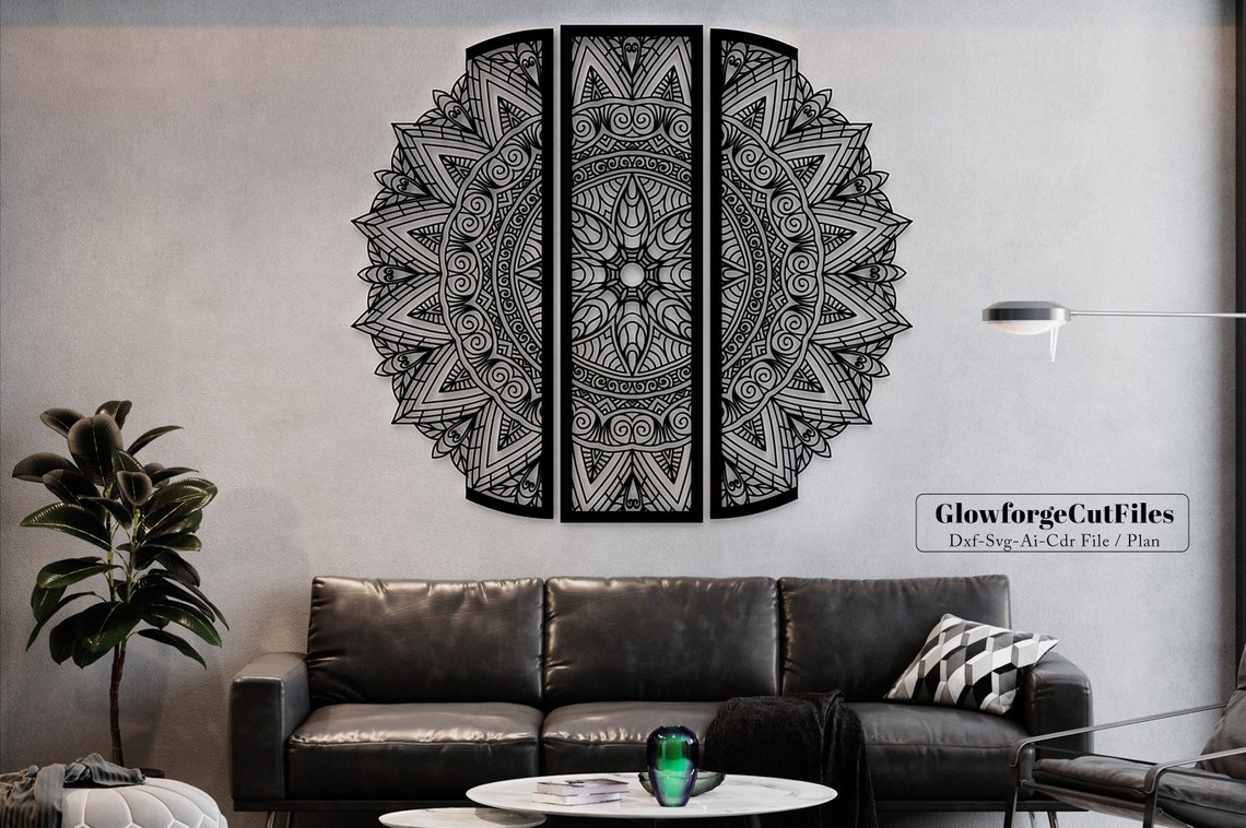 Mandala Wall Art Svg Buddha Wall Art Dxf Metal Wall Art Etsy
