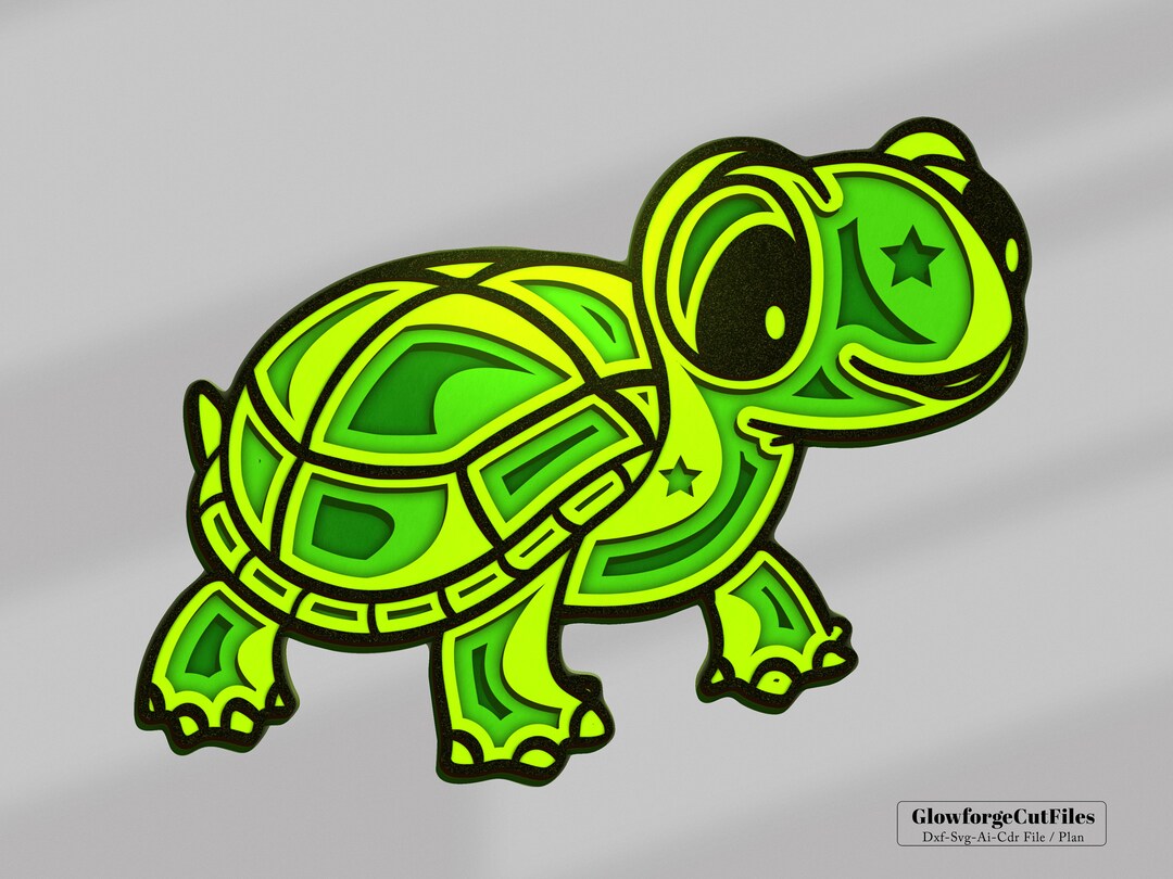 Turtle SVG Multilayer, Sea Turtle SVG, Turtle SVG Mandala, Tortoise Svg