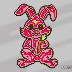 Rabbit Svg | Rabbit Silhouette | Rabbit Multilayer Svg | Rabbit Cut File | Animal Svg | Forest Animal | 4 Layer Rabbit | Rabbit Mandala Svg.