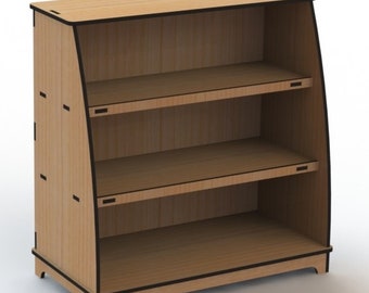 Wooden Storage Shelf Rack. Laser cut files CDR, SVG, DXF, glowforge files, laser svg, laser cut template, laser pattern, instant download