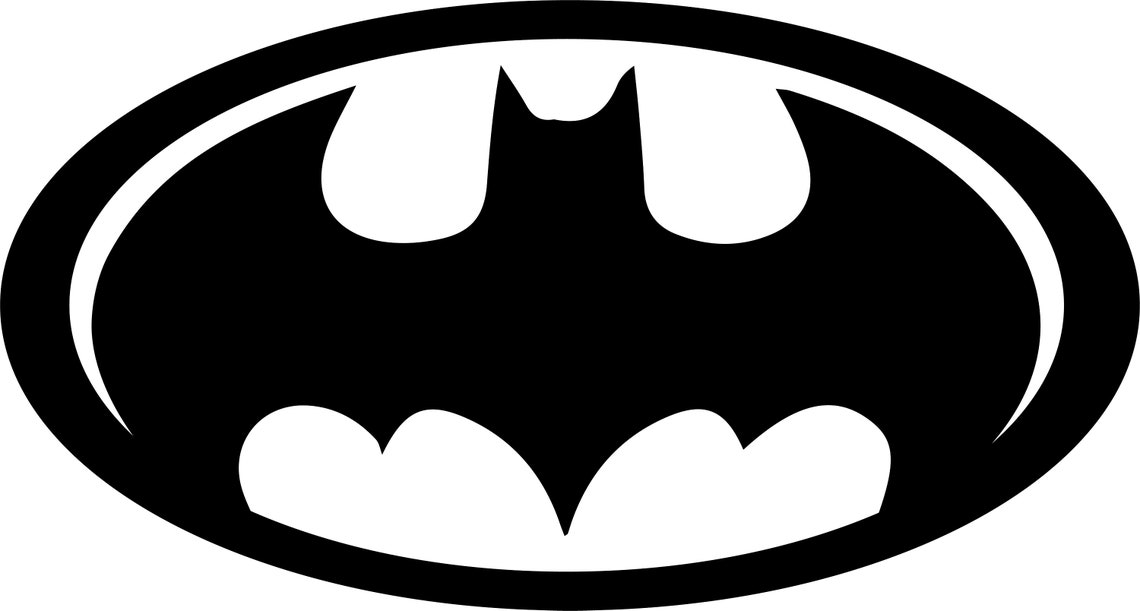 Batman Head Svg Vector Files Digital Batman Dxf Silhouette | Etsy
