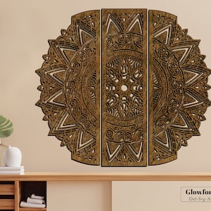 BUDDHA MANDALA svg laser cut file and files cnc laser, cricut files and template files laser, Wall decor, Mandala files mandala dxf, eps, ai