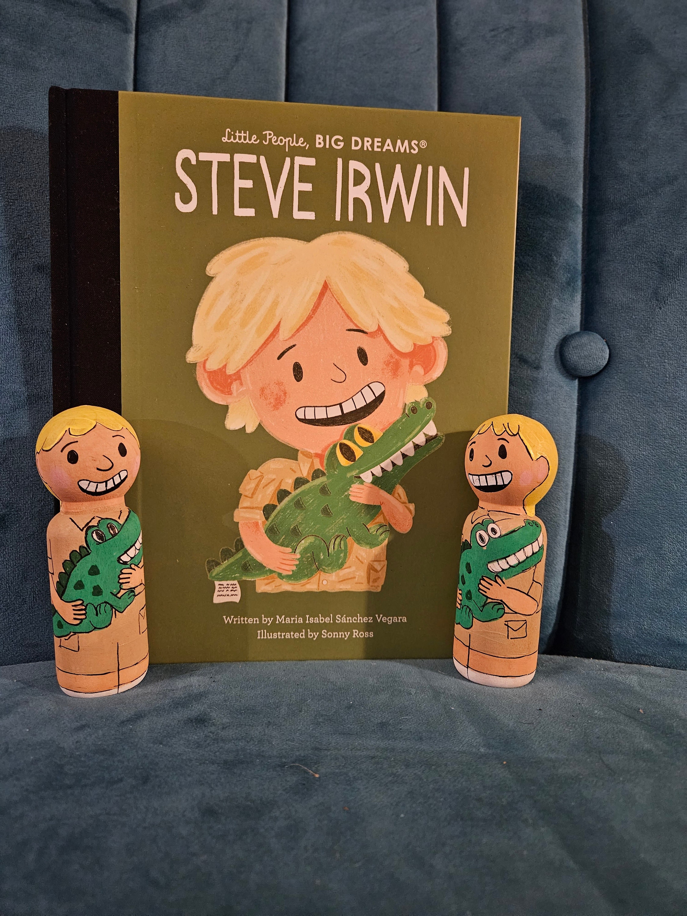 Little People Big Dreams Steve Irwin Wooden Peg Doll - Etsy