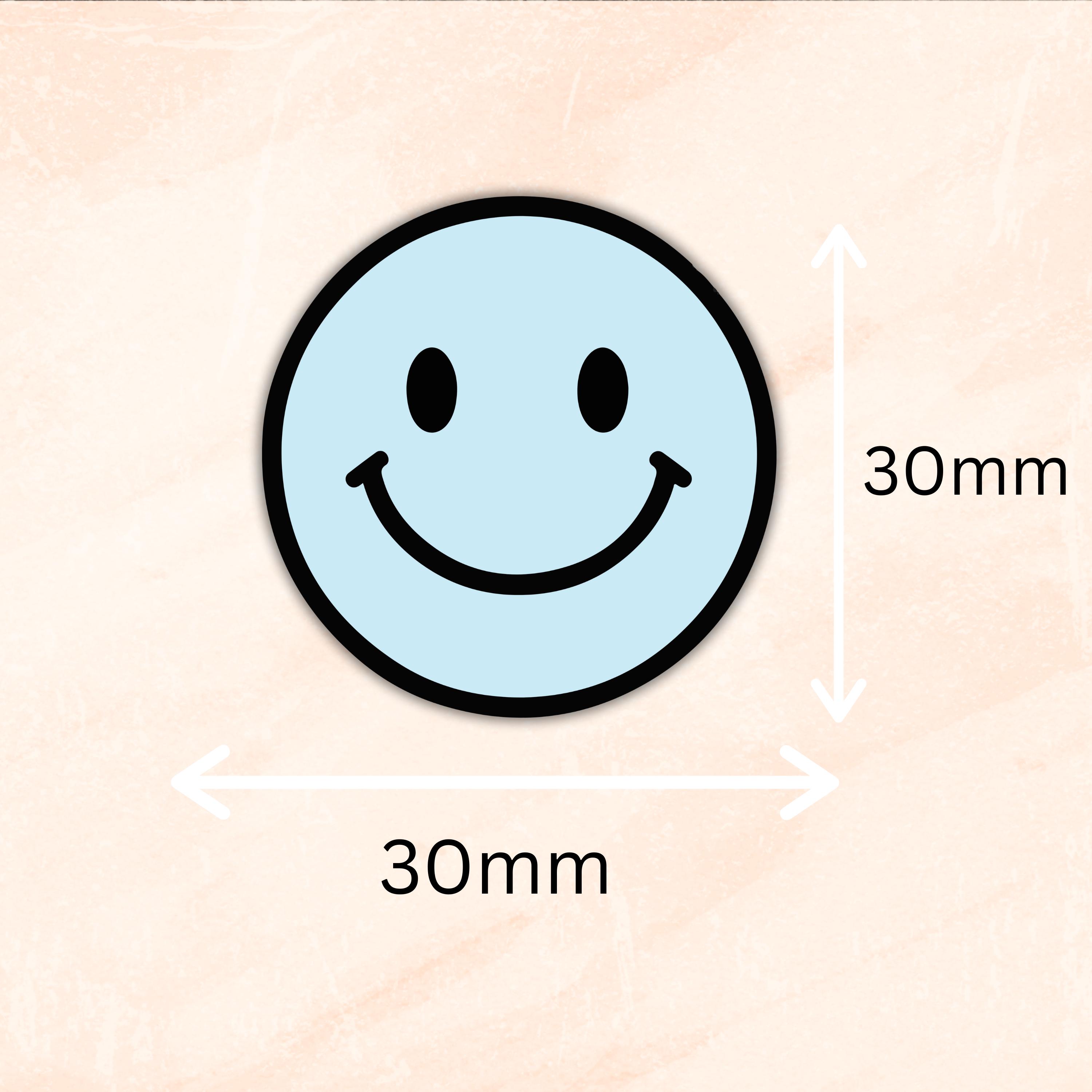 Smiley Face Sticker Labels Emoji Happy Face School Planner Laptop Water ...