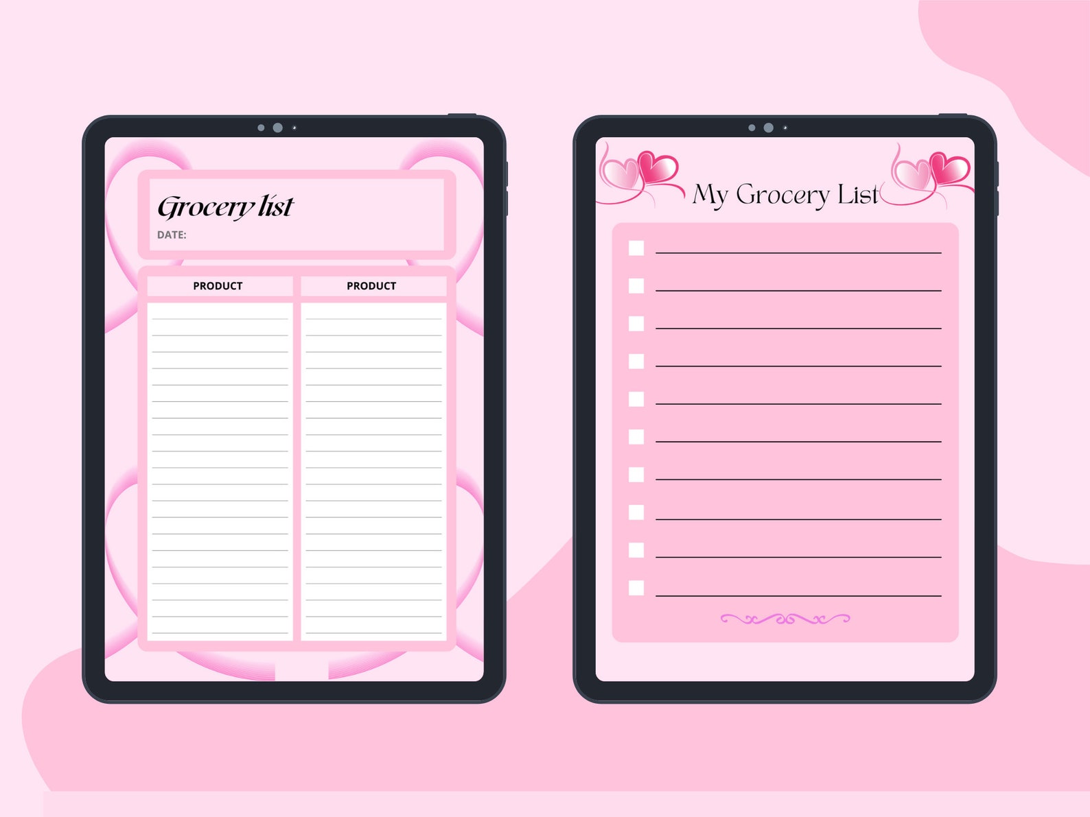 Personalized Grocery List Printable Shopping List Template Digital ...