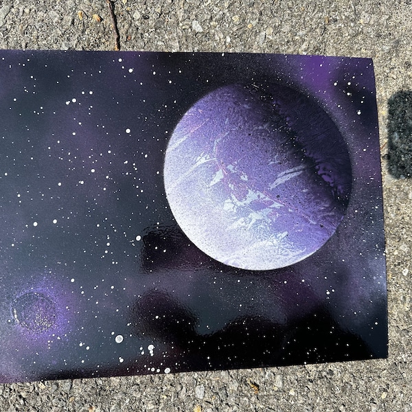 Purple Planet Black Sky