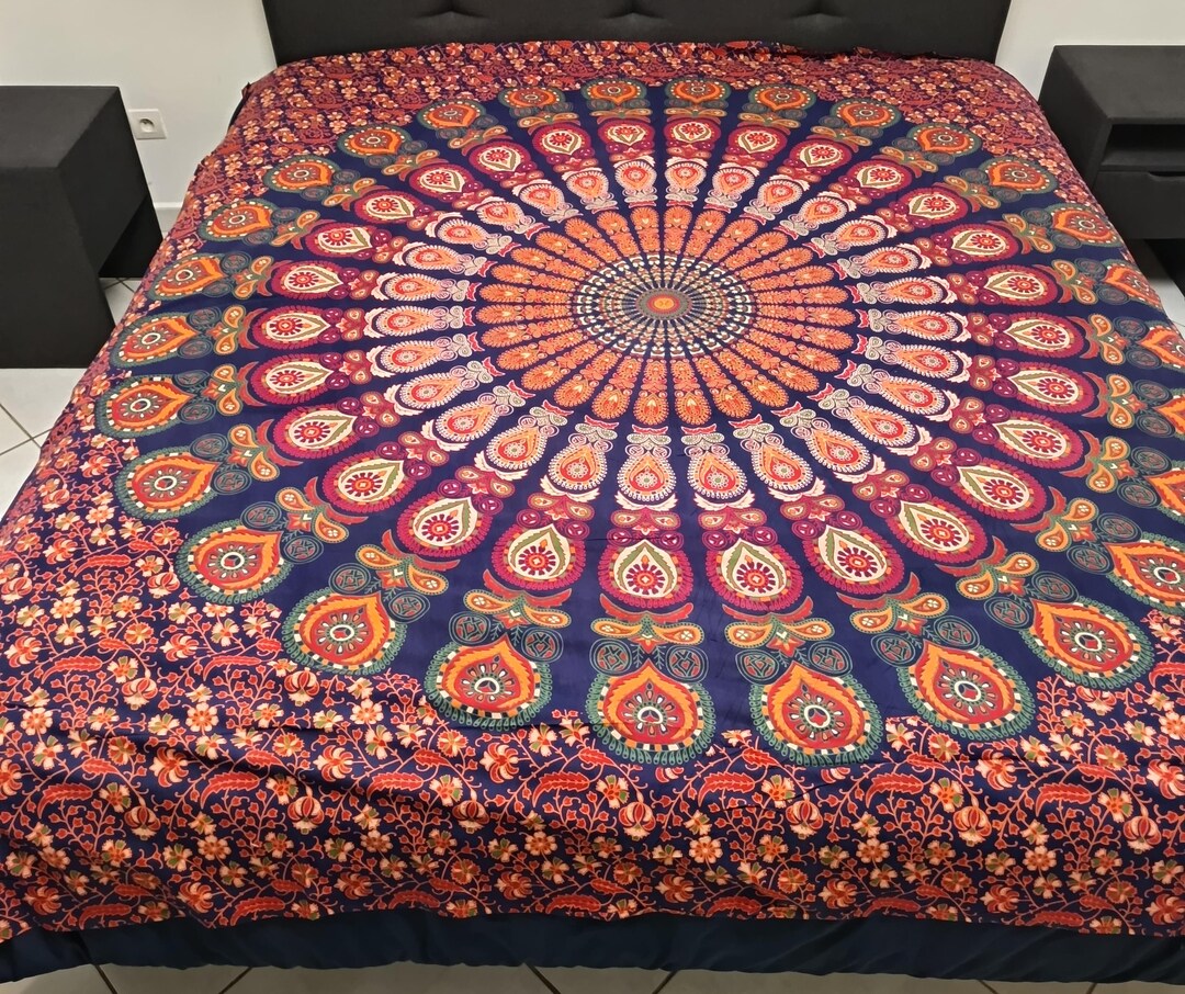 Authentic Indian Mandala, 100% Cotton - Etsy