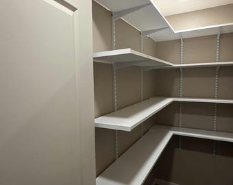 Shelf End Cap - Melamine DIY Shelving - Pack of 4
