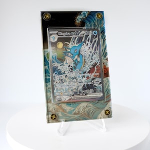 Extended Art Card Frame for Trading Cards | Display Case for Custom TCG Art | Fits Standard Size Cards | Collector Gift Idea | Kingdra