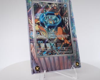 Extended Art Card Frame for Trading Cards | Display Case for Custom TCG Art | Fits Standard Size Cards | Collector Gift Idea | Squirtle