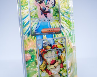 Extended Art Card Frame for Trading Cards | Display Case for Custom TCG Art | Fits Standard Size Cards | Perrin Growlithe