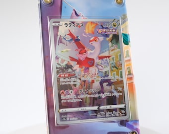 Extended Art Card Frame for Trading Cards | Display Case for Custom TCG Art | Fits Standard Size Cards | Collector Gift Idea | Latias (CZ)
