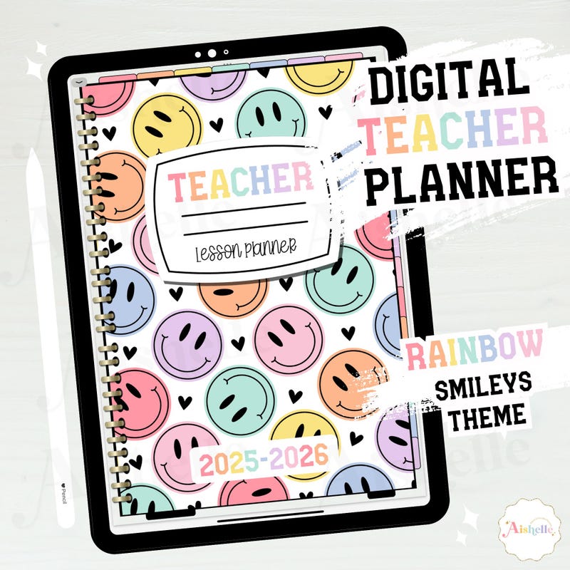 Happy Face 2026 Planner Etsy