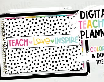Digital Teacher Planner 2025-2026 | Goodnotes Teacher Planner | Colorful Theme | PERSONAL USE