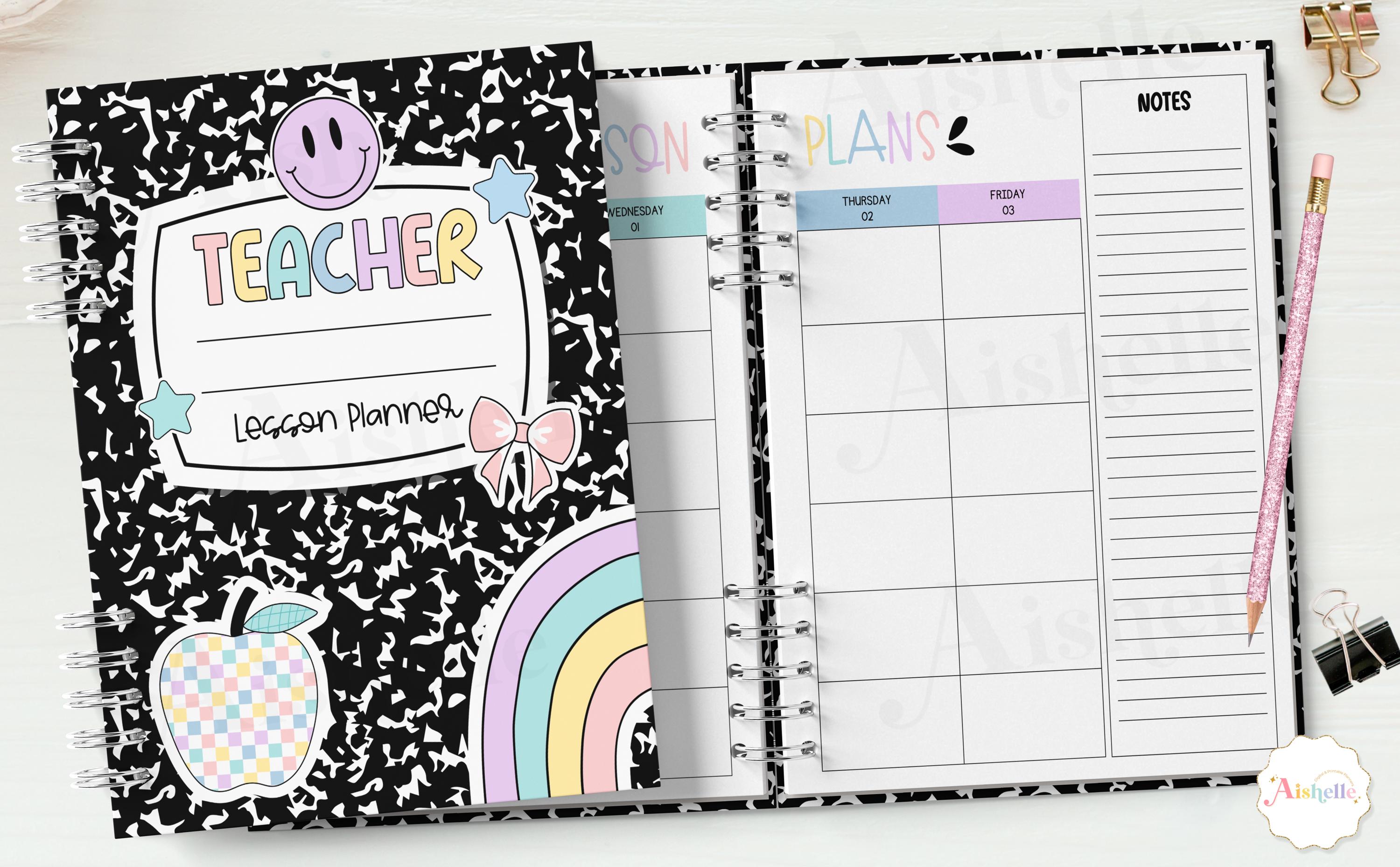 2026-2027 Printable Teacher Planner | Teacher Binder | Pastel Smiley ...