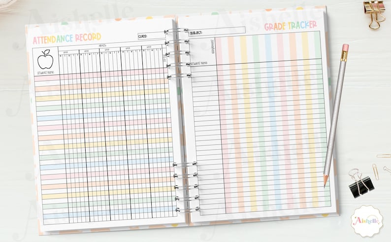 2026-2027 Printable Teacher Planner | Teacher Binder | Pastel Flowers Theme | Personal Use | PDF image 7