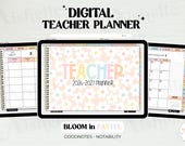 Digital Teacher Planner 2026-2027 | Pastel Flowers Theme | Personal Use | PDF
