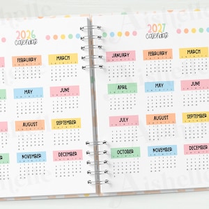 2026-2027 Printable Teacher Planner | Teacher Binder | Pastel Flowers Theme | Personal Use | PDF image 5